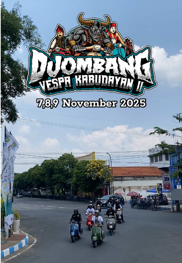 Djombang Vespa Kabudayan 2 7,8,9 november 2025 Riders Scooter Unit Djombang #dvk2 #jombang #fyp #rsud #vespa