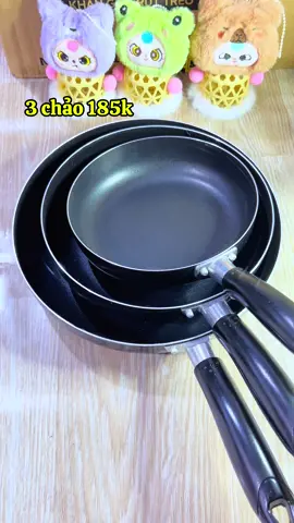 Combo 3 chảo chống dính 185k #emchintaphoa #xh #xuhuong #chaochongdinh 