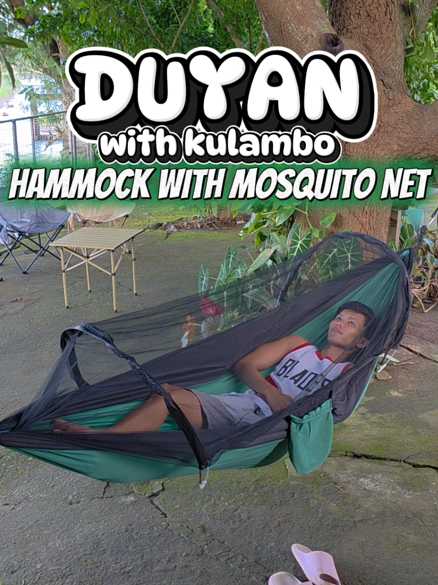 Hammock with mosquito net. DUYAN na magagamit sa mga outdoor activities. #duyan #hammock #hammockwithmosquitonet #campinghammock #hammockheavyduty 