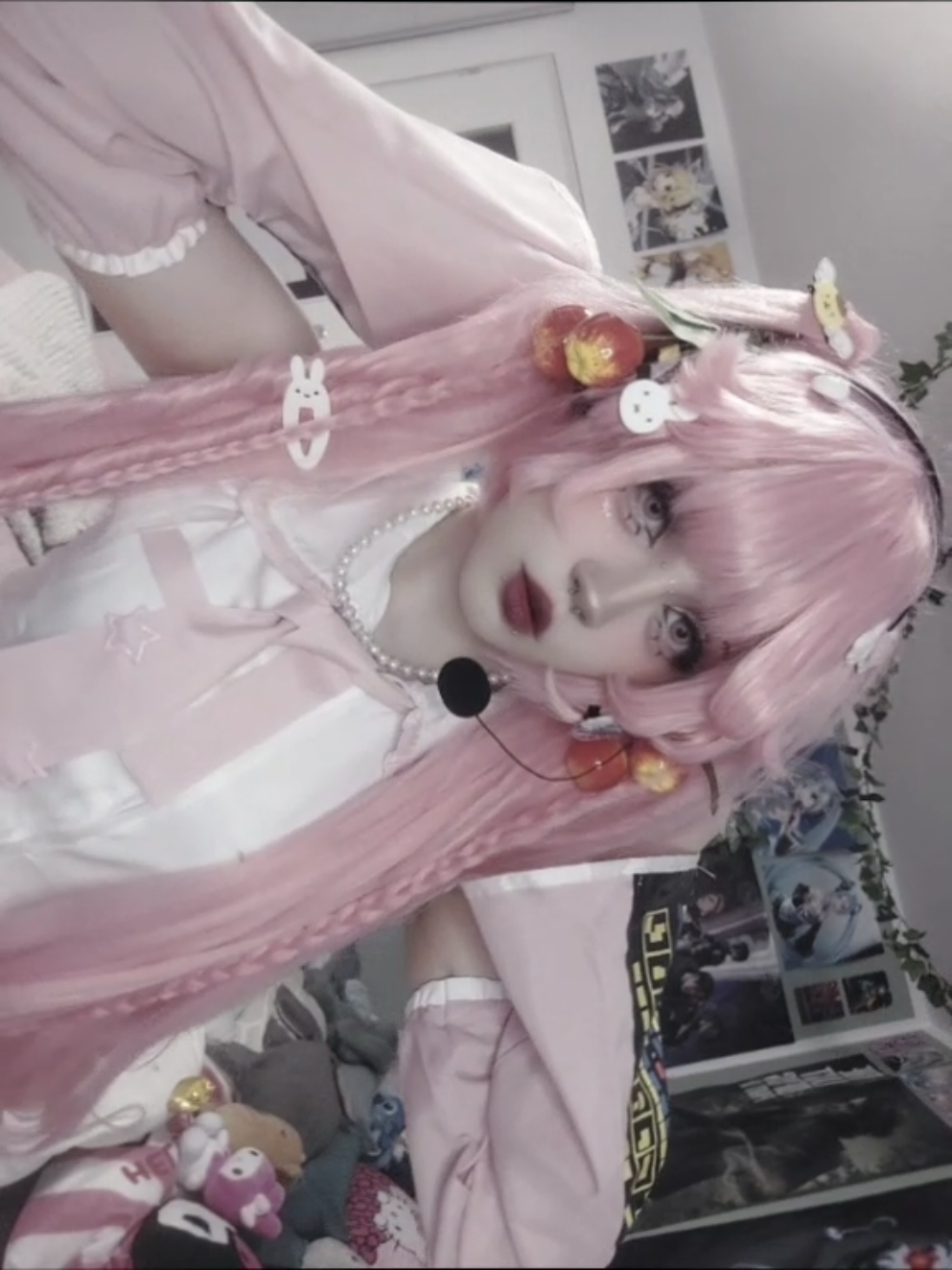 My wife and I are probably going to live together in 1 and a half years oh my gosh Chat I win I love her more than anything I want to be with her forever // #wlw #sakuramiku #cosplay #vocaloid #miku 
