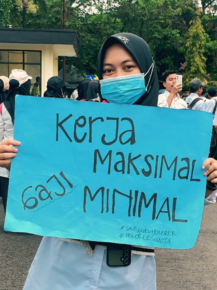 Bismillah semoga segala bentuk ikhtiar kami Allah ridhoi 😇🤲🏻 #aksidamai #guruhonor #guruhonorkemenag #ciamis 