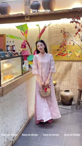 Xuân đang tới bên ô cửa  #dangemdesign #aodaicachtan #tet2026 #xuhuong #aodai 