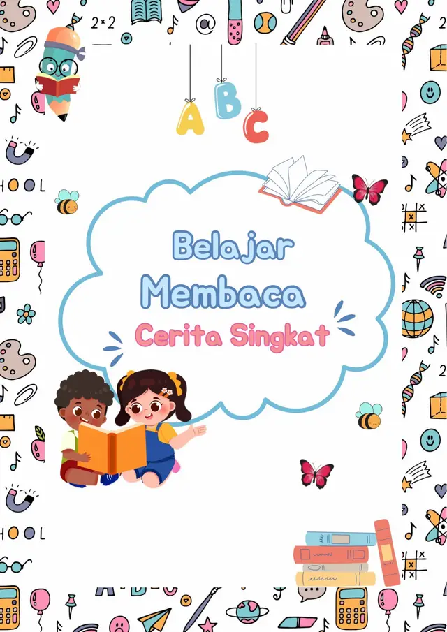 Belajar membaca cerita singkat untuk anak TK/Kelas 1 #fyp #worksheet #soalkelas1 #bahanajar #lkpd 