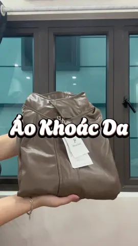 Áo khoác da, màu này mix match oufits mùa Đông ưng lắm nè #thichmacdep #aokhoacnu #Aokhoacda #aokhoacdamaumoi 