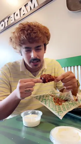 Trying wing stops hottest flavor “ATOMIC” it got spicy 🥵 #hotwings #wingstop #austintx #westcampus #heneedsomemilk 