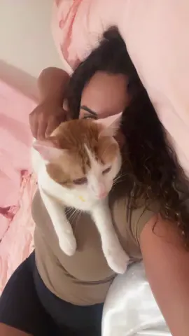 You’ll find him laying on my head, jumping on my back, & being carried like the baby he is 🥹🐈