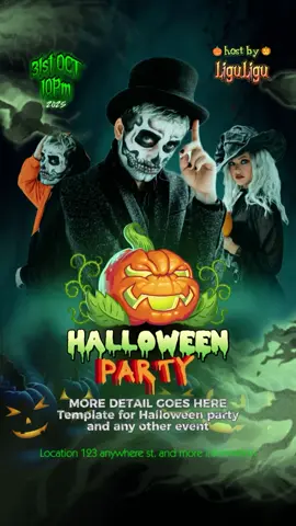 HALLOWEEN TEMPLATE #CapCut #HALLOWEEN #halloween2025 #fyp #party 