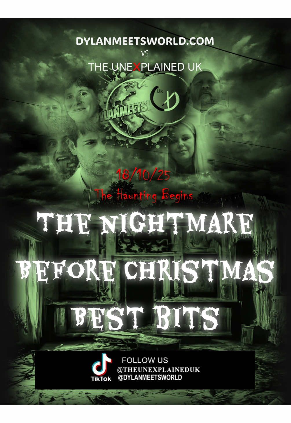 Complete with Bat-attack, the love puff & more @THE UNEXPLAINED UK #halloween #ghosthunt #fyp #colab #dylanmeetsworld 