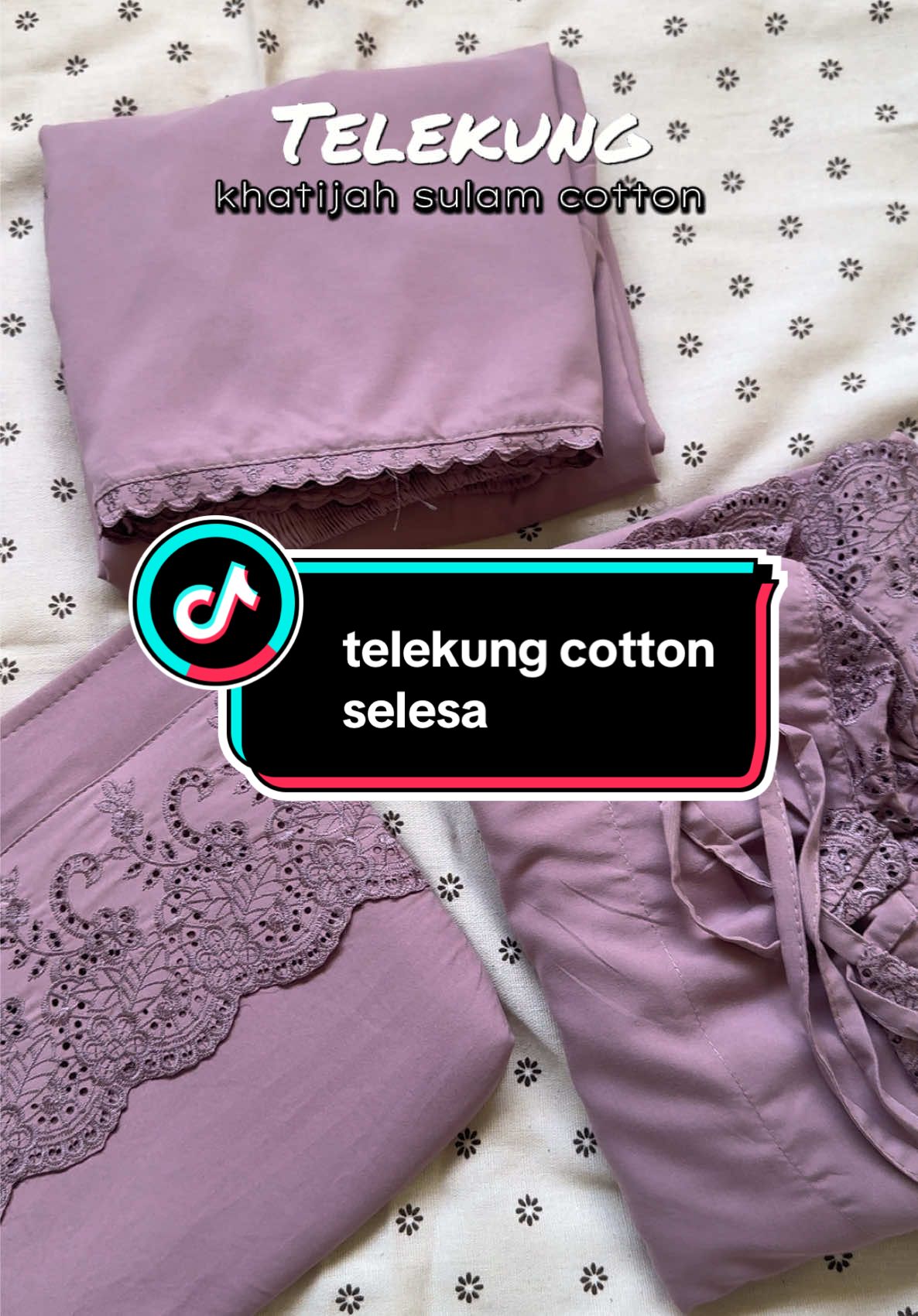 cantiknya telekung sulam cotton ni , selesa pakai 😍🫶🏼 #telekung #telekungsulam #telekungcotton #telekunghantaran #telekungtravel 