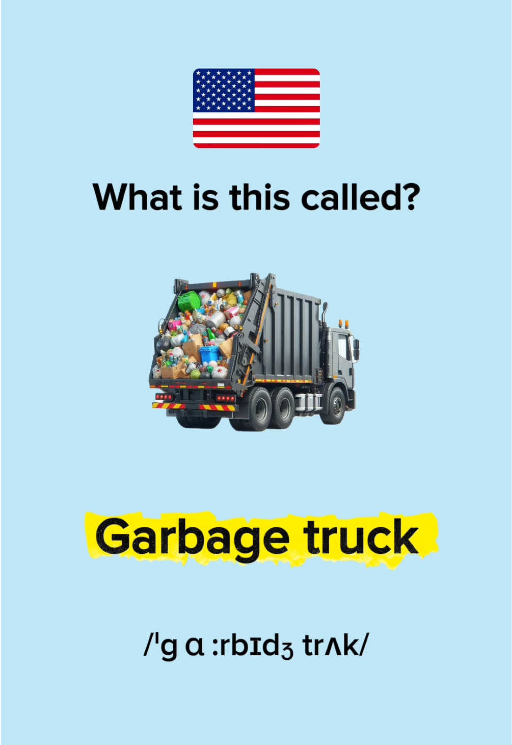 Work Trucks and Vehicles in English #englishlearning #englishvocabulary #worktruck #vehicles #EduTok 