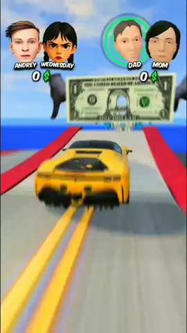 ANDREY AND WEDNESDAY VS MOM AND DAD WHO CAN MAKE MORE MONEY - BeamNG Drive #beamngdrive