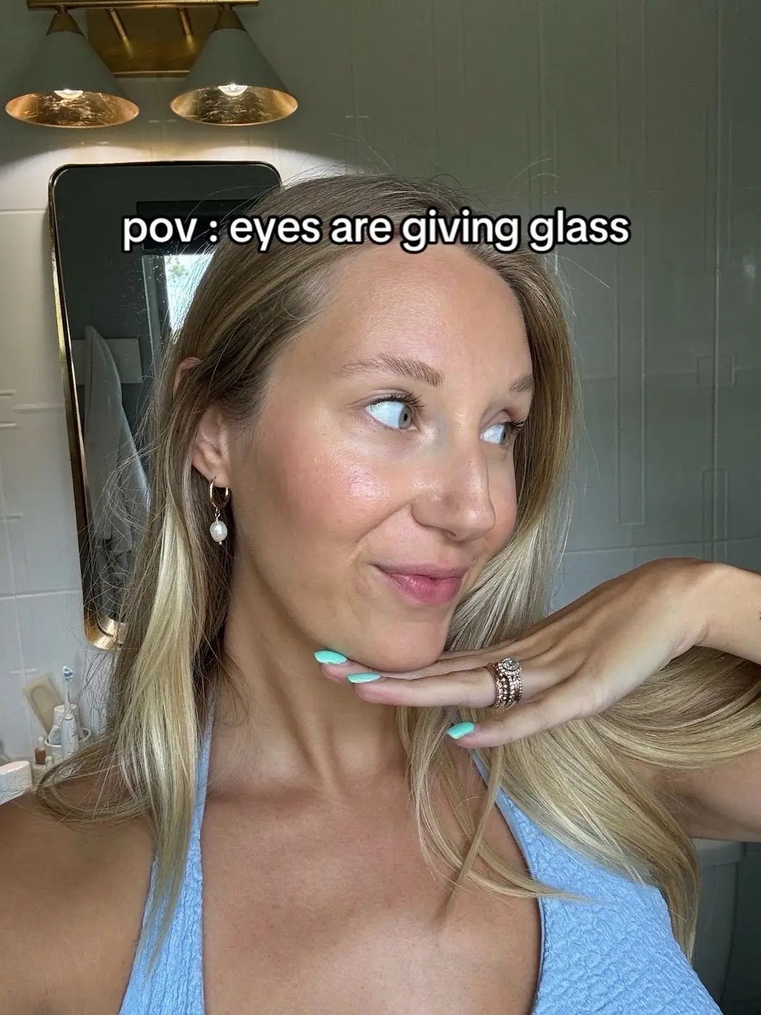 glass eyes thanks to shrub tox #eyes #eyecare #glasseyes #eyecream 