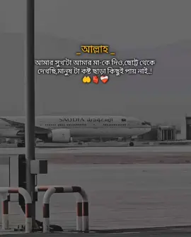 আল্লাহ, আমার সুখ'টা আমার মা-কে দিও, ছোট্ট থেকে দেখছি মানুষ'টা কষ্ট ছাড়া কিছুই পায় নাই..!🤲🫀❤️‍🩹 শখের প্রবাস😓💔 #saudi_probashi🇸🇦✈️ #foryoupage #foryou #saudi_probashi🇸🇦✈️ 