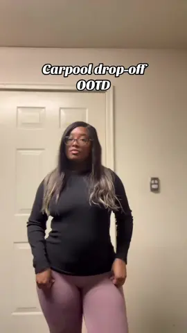 Carpool drop-off OOTD 