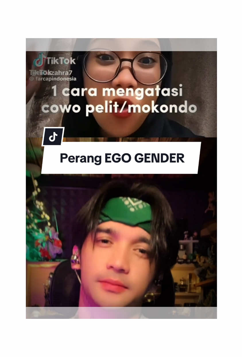 Mari kita kembali ke stelan pabrik, kita sudah terlampau jauh dari tuntunan yang benar, merasa pintar dengan improvisasi ilmu yang dianggap modern, pencipta maha tau awal dan akhir, sedang science dan penemunya hanya tau sebagian dan kebenarannya tidak mutlak. jika kita semua ego dengan standart kebenaran pribadi maka pertempuran ego gender ini tidak akan pernah selsai, pada dasarnya hidup berdampingan antar laki laki dan perempuan sangat sederhana gak mesti serumit ini, menjadi rumit ketika masing2 tidak sadar bahwa keinginan kita tidak terkendali. untuk laki-laki minimal kalo gak mampu royal jangan sampai nyusahin apalagi ngebebanin perempuan, dan tetap jangan lupa pada tanggung jawabnya, jangan sembunyikan kemalasanmu dan mental miskinmi dibalik ajakan “bersyukur”. Untuk perempuan, kendalikan 9 nafsumu, manage keinginan2 yang tidak perlu, belajar mampu bahagia dengan cara yang sederhana, karena orang cerdas selalu mampu menyelesaikan persoalan rumit dengan cara rumus yang mudah, jangan gunakan rumus berbelit untuk bisa happy apalagi banyak syarat harus seperti hidup orang lain karena iri, jangan sembunyikan kerakusanmu dibalik kata “realistis”. Karena “realistis” itu harus “rasional”, ada standar kebutuhan tertentu yang wajib di penuhi, dan ada standar keinginan tertentu yang perempuan sendiri mampu mengendalikan dirinya. Come on stop this war, ini sangat TIDAK  BERGUNA dan MERUSAK, mari kita saling asah saling asih saling asuh, jangan lupa saling mendidik dengan saling menghormati, jadilah manusia yang utuh yang benar2 bersifat manusia.  Salam ~rexisme~