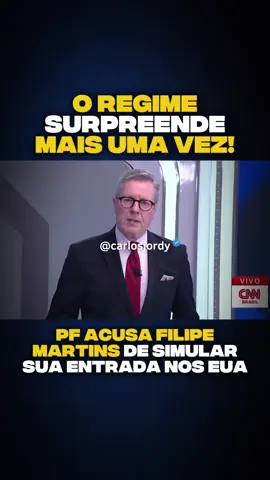 Diante da confirmação do Governo Americano de que a PF utilizou prova falsa para prender Filipe Martins, o Delegado Fábio Schor agora o acusa de simular sua entrada nos EUA. O detalhe é que Filipe já estava preso quando o documento falso foi inserido no sistema para justificar sua prisão. Bizarro!