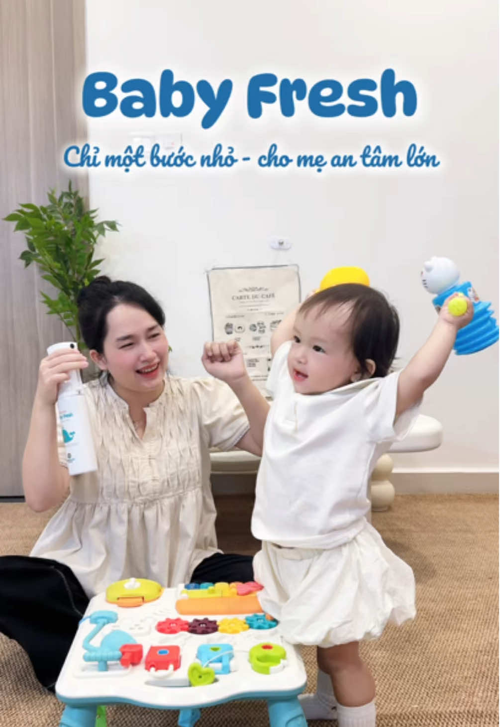 Hết cảnh con ốm vặt chỉ nhờ 1 bước khử khuẩn với Baby Fresh mỗi ngày  #joonababy #xitkhukhuan #babyfresh 