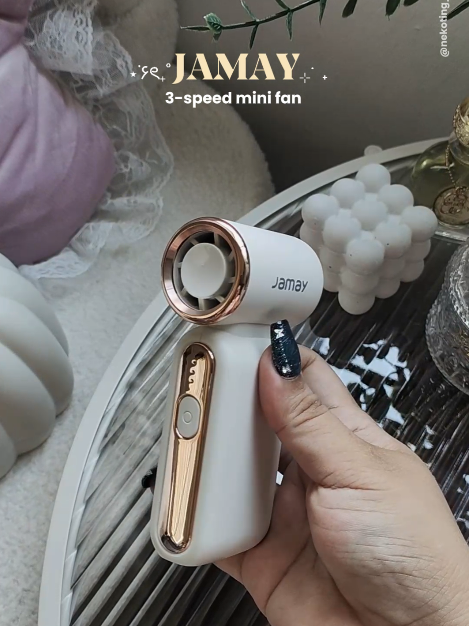 Replying to @_victoriri_ jamay mini fan #minifan #turbofan #handheldfan #portablefan #pocketfan 