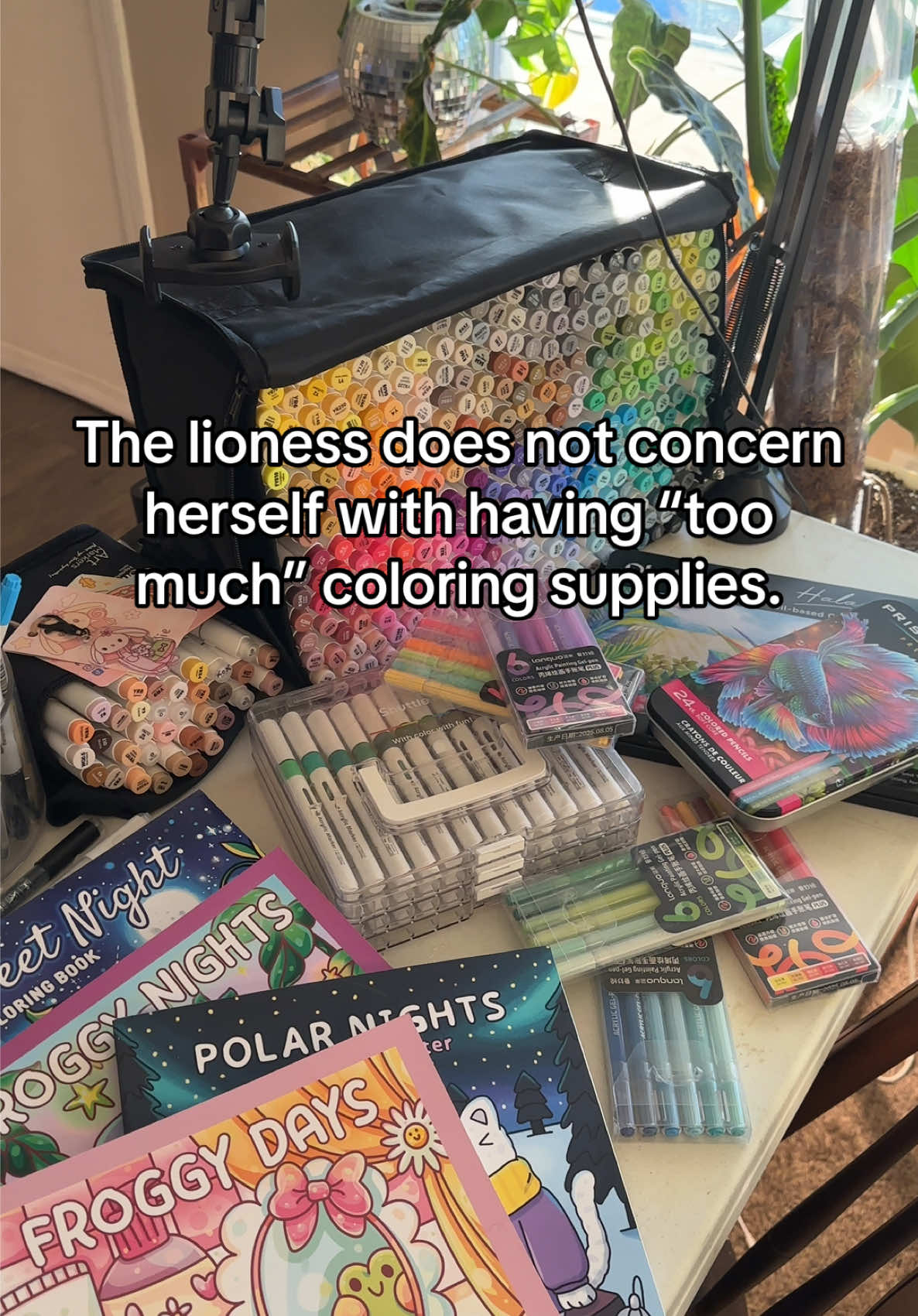 The amount of coloring books I have on my shelf is insane though 🙈 #colortok #coloringtok #coloringbook #artsupplies #arttok #cozyhobby #crafting #coloringcommunity #ohuhumarkers #stationery #coloringtherapy 