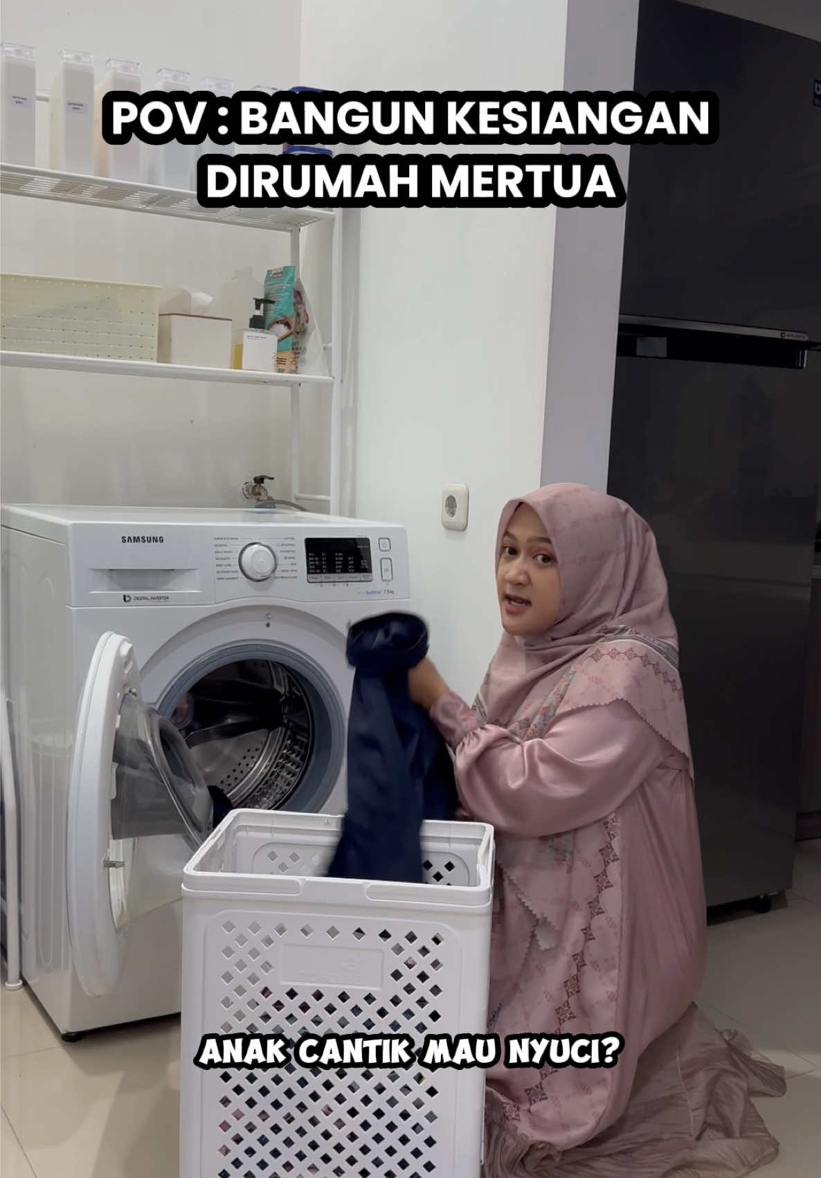 Siapa yang ngalamin kaya gini moms #masyaallahtabarakallah #pasutri 