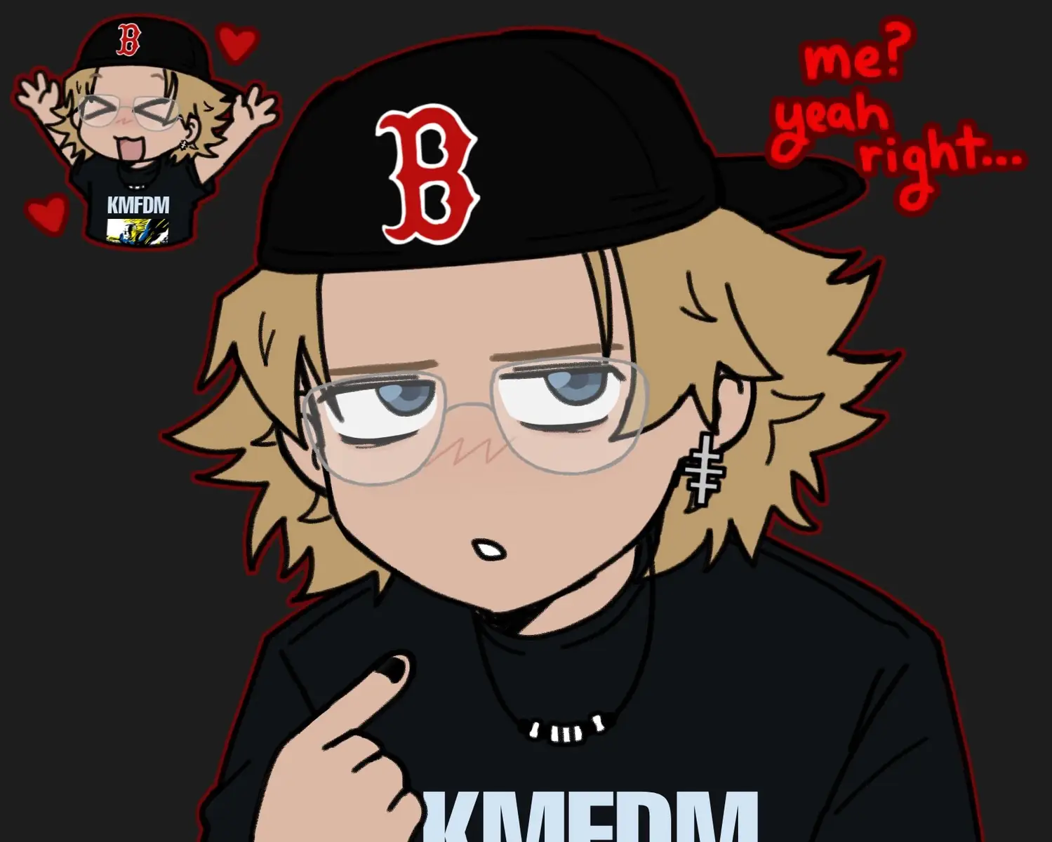 dylans reaction when you say hes cute!!!! ^_^