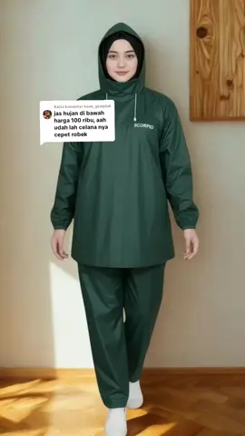 Membalas @baok_gomplokpromo jas hujan dewasa murah raincoats mantel model hoodie scorpio setelan celana pria wanita 