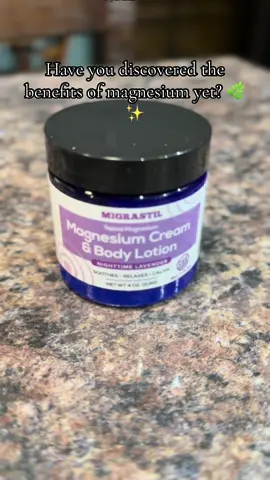 Have you discovered the benefits of magnesium yet? 🌿 This Migrastil Magnesium Cream & Body Lotion in Nighttime Lavender is a game changer for calming, soothing, and relaxing at the end of the day. Perfect for bedtime routines, self-care nights, and natural relaxation. 💜✨  #MagnesiumCream #Migrastil #LavenderLotion #NighttimeRoutine #Relaxation     