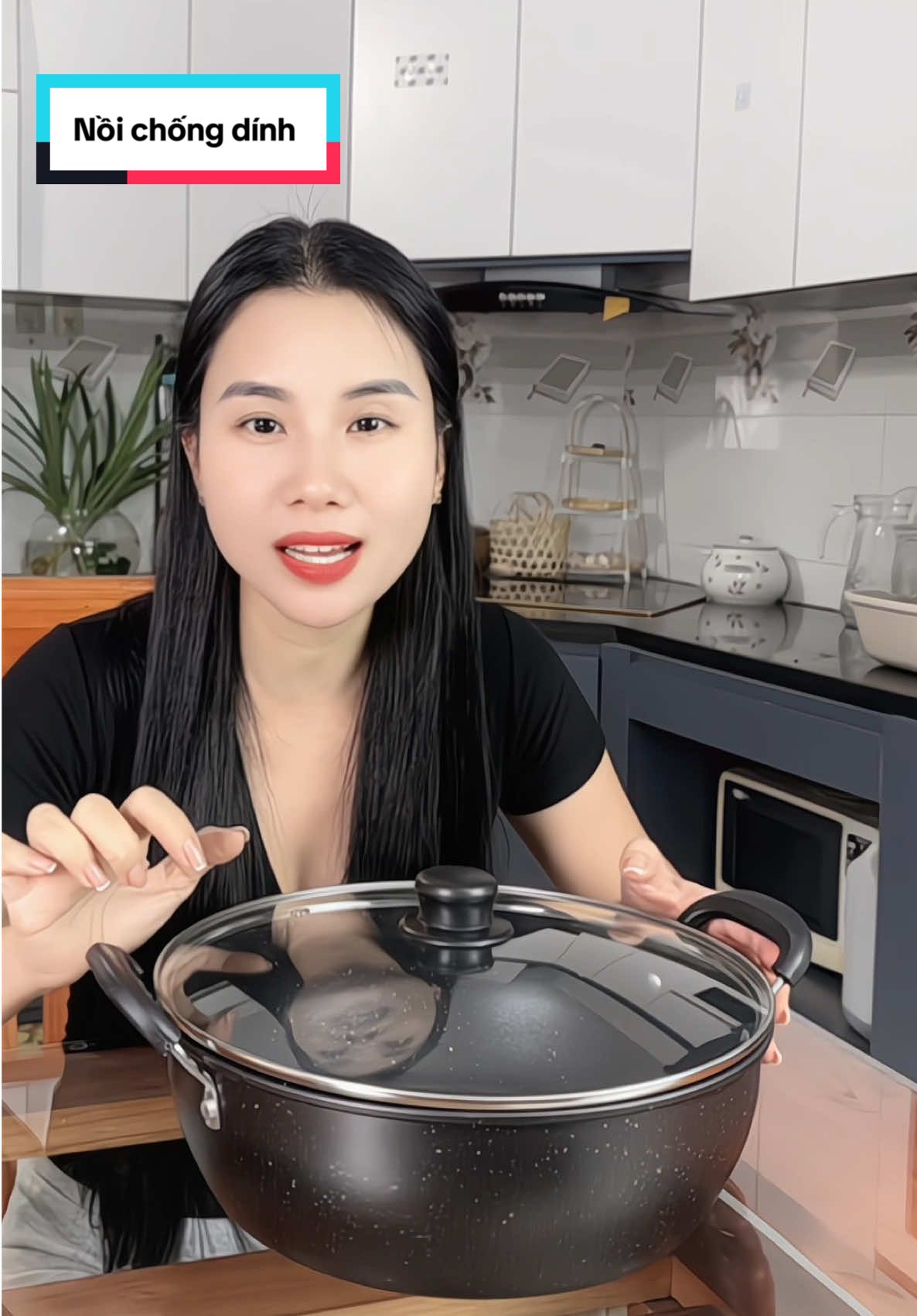 Nồi chảo chống dính Vân đá #chaochongdinh #noichongdinh #noiluocga #noivanda 