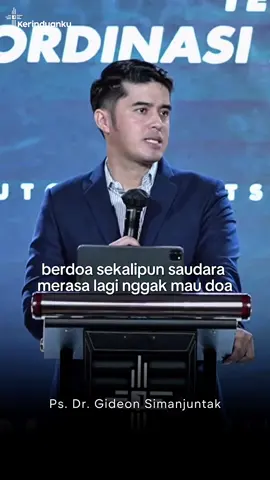 Sermon Title: Living Prayer Series: DOA ADALAH SENJATA TERBAIK KITA, 19 Oktober 2025. —Ps. Dr. Gideon Simanjuntak “dalam segala doa dan permohonan. Berdoalah setiap waktu di dalam Roh dan berjaga-jagalah di dalam doamu itu dengan permohonan yang tak putus-putusnya untuk segala orang Kudus,” (Efesus 6:18 TB) Video khotbah selengkapnya dapat disaksikan di Youtube Kerinduanku Church / Kerinduanku Church Kelapa Gading.  #KerinduankuChurch  #HomeForTheOutcast  #TheYearOfManyOpenDoors  #YangPunyaSorgaCrazyInLoveWithYou