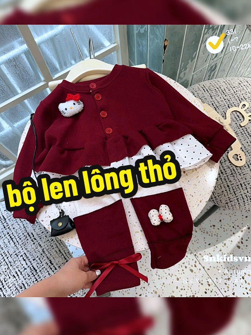 set thu đông lông thỏ cho bé gái 7-25kg #foryou #setthudongchobe #bothudongchobe #setxinhchobe #phoidoxinh 