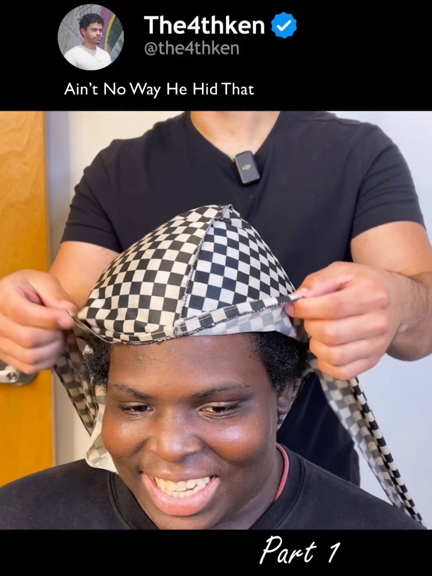 The reveal under that durag might be the craziest I've seen #durag #afro#menshair