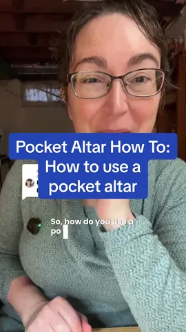 Replying to @Paige Robitaille there are so many ways to use a pocket altar ❤️ I share how I use mine and some different ways of using them #travelaltar #pocketaltar #pocketshrine #altar #fiberart 