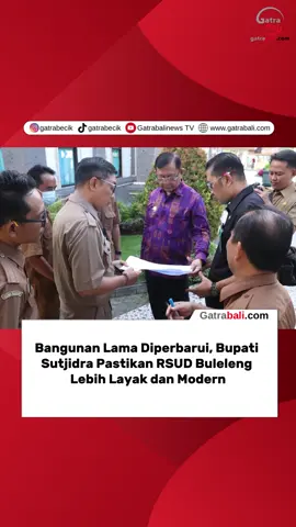 Bupati Buleleng I Nyoman Sutjidra menegaskan komitmennya untuk memperkuat layanan kesehatan publik di daerahnya. Hal itu ia tunjukkan dengan meninjau langsung kondisi gedung dan rancangan site plan pembangunan baru RSUD Buleleng, Senin (20/10/2025). Dalam kunjungan tersebut, Bupati Sutjidra didampingi Plt. Direktur RSUD Buleleng dr. Ketut Suteja Wibawa, jajaran direksi rumah sakit, serta Kepala Dinas Pekerjaan Umum (PU) I Putu Adiptha Eka Putra. Peninjauan dilakukan sebagai langkah awal sebelum proses renovasi dan pembangunan gedung baru dimulai. Baca selengkapnya di gatrabali.com #Bali #Buleleng #RSUD 