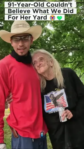 91 year old could believe what we did for her yard #mowing #lawncare #help #lawn #free 