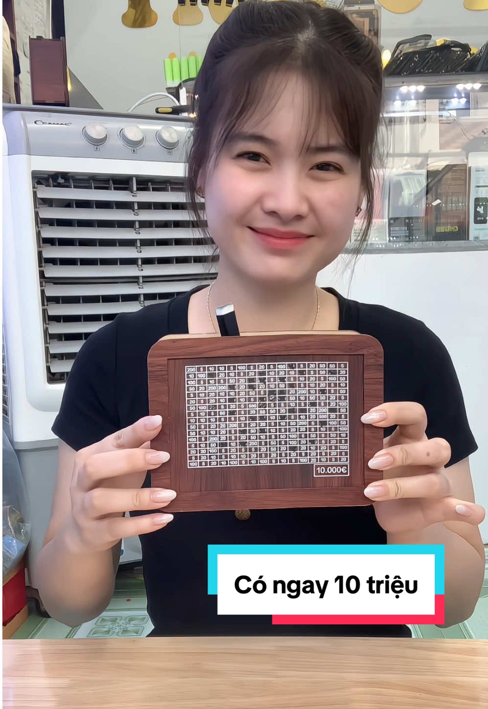 Hộp gỗ tiết kiệm, 1 cách tiết kiệm vui mà hiệu quả lắm luôn đó mọi người ơi #hopgotietkiem #tietkiemtien #xuhuongtiktok #taphoanhabi 