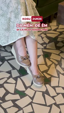 Kosu 24m26 da mềm, đế êm, đi cả ngày không mỏi #japanshopvn #xuhuong #kosu #giaydep #fyp 