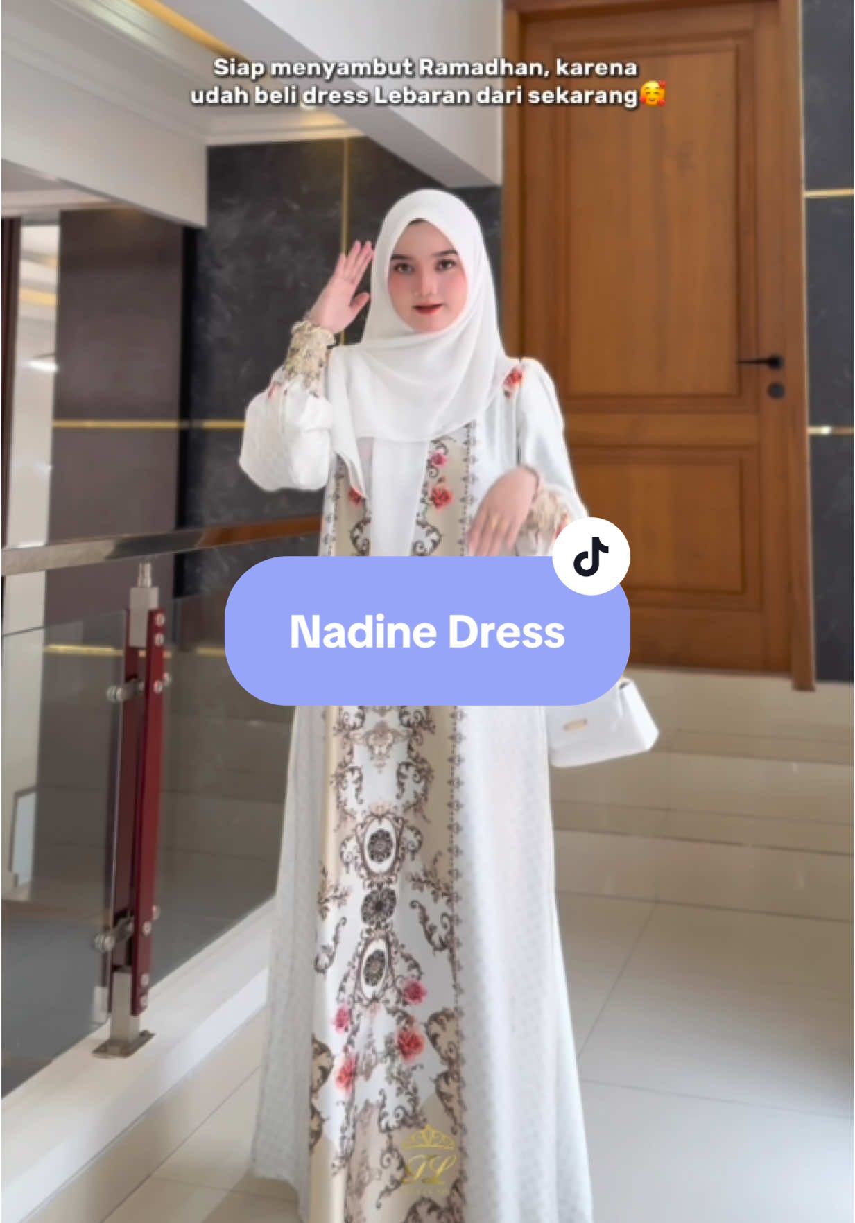 Nadine dress cocok banget loh beb buat lebaran 2026 nanti😍#farazlabel #fypシ゚viral🖤tiktok #gamiskondangan #gamislebaran2026 