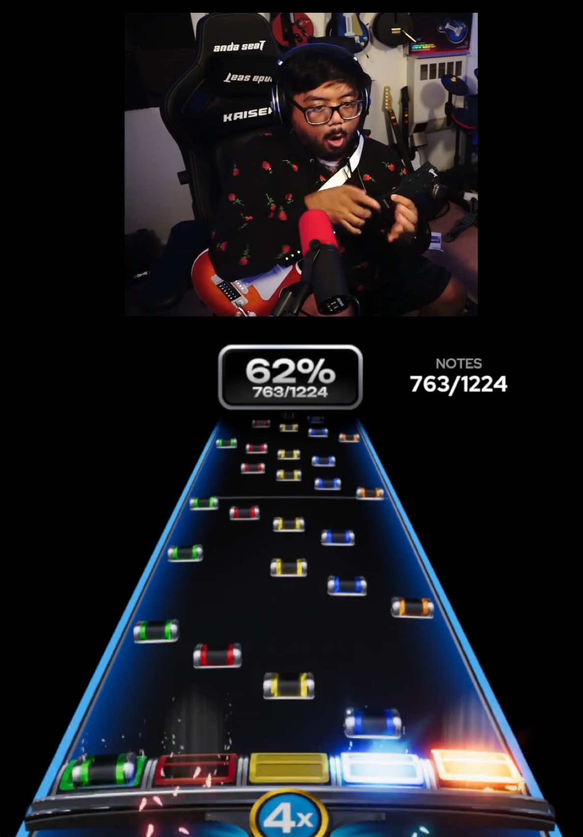 Just another day practicing for one of my best FCs EVER #guitarhero #clonehero #yarg #rhythmgame #challenge 