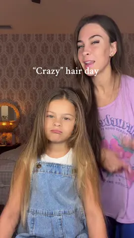 “Crazy” hair day 🤣