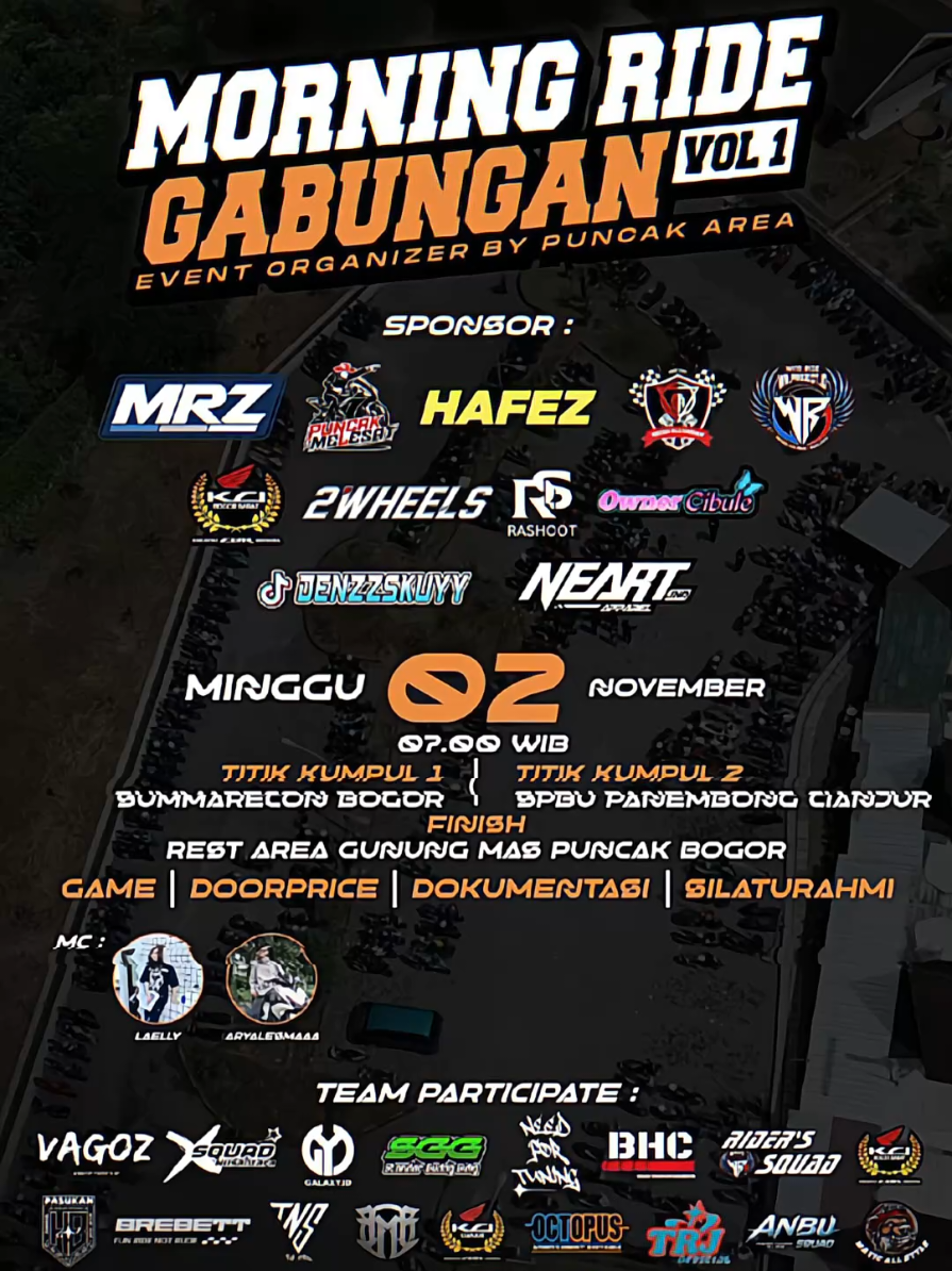 See you di tgl 02 november KCI CIANJUR siap meramaikan acara MORNING RIDE GABUNGAN Vol 1 event organizer by puncak area dipuncak bogor🙌🏻🔥 . . . . #komunitascbrindonesia #kcicianjur #sunmorgab #puncakbogor #fypシ 