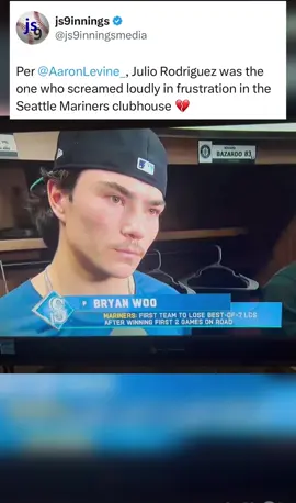 Julio letting out his frustration 💔 (Via aaronlevine_/X js9inningsmedia/X) #baseball #WorldSeries #mariners #bluejays #MLB  