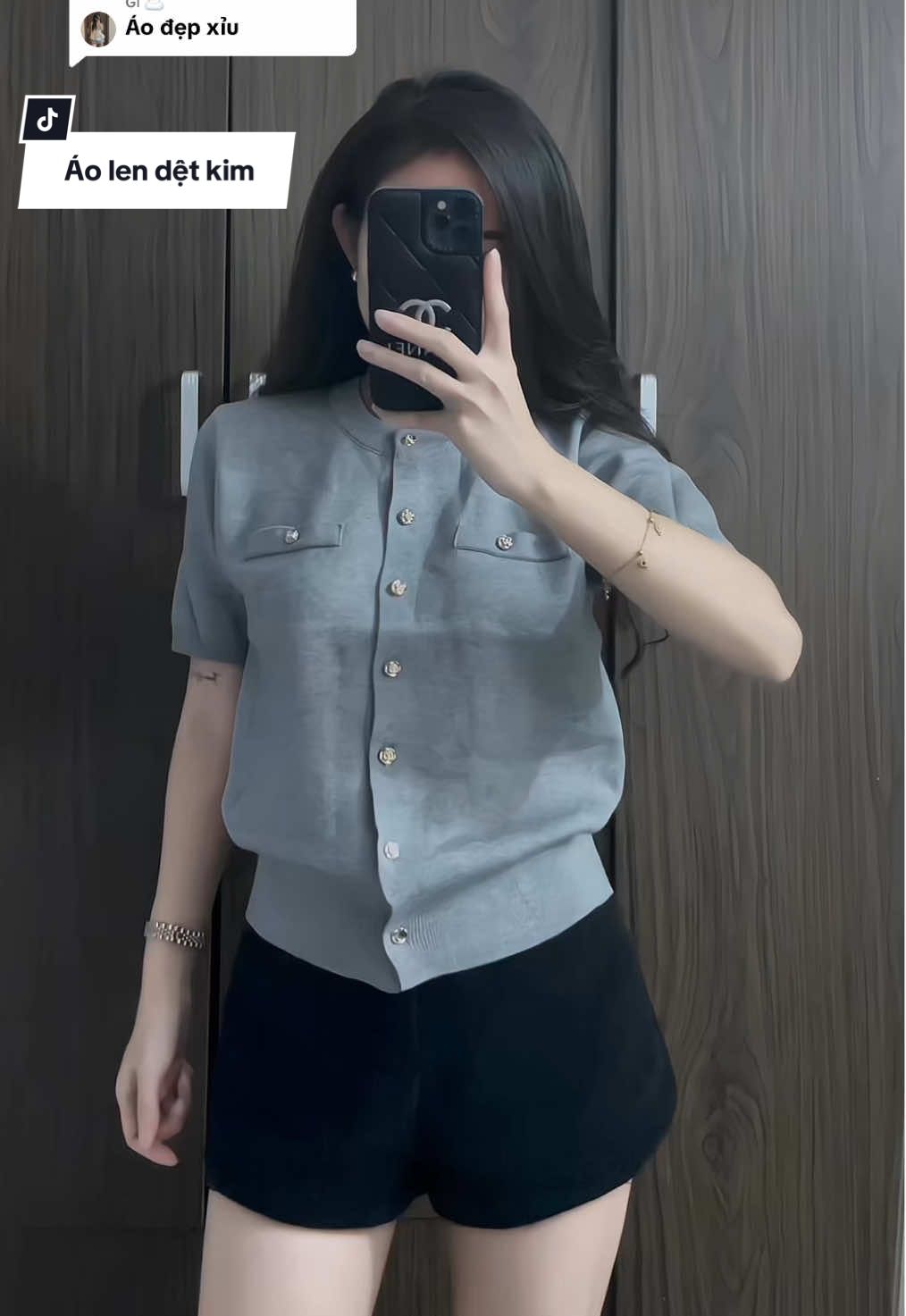 Trả lời @M53 Mặc Gì ⛅️ màu xám này cũm đẹp xỉu mấy bà ơii 🧸 #HTIQUE #tiktok #xuhuong #outfit #fyp 