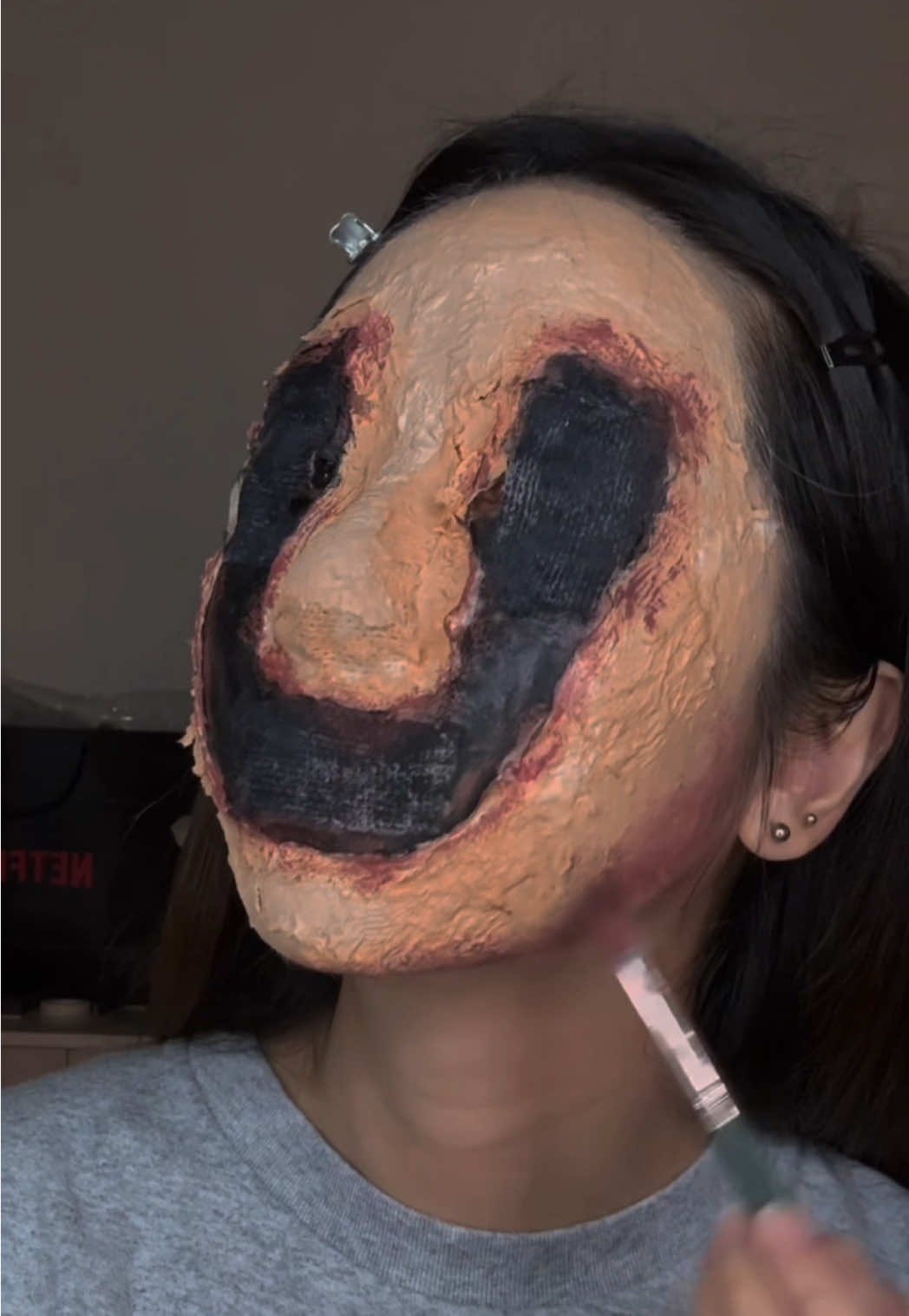 教學來了！#tutorial #halloweenmakeup 