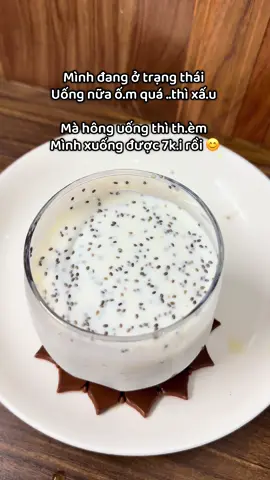 Ngưng trà sữa đi.. uống hạt chia ngâm sữa tươi không đường đi nhoaa 🤭#giammo #giamcan #giamcanantoan #giamcanthanhcong 