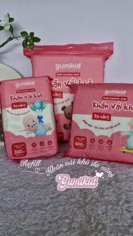 Món đồ tôi có thể refill hoài không chán là khăn khô nhà Gumi😍 #refill #khankhodanang #gumikid #mebimchamcon  #xuhuong 