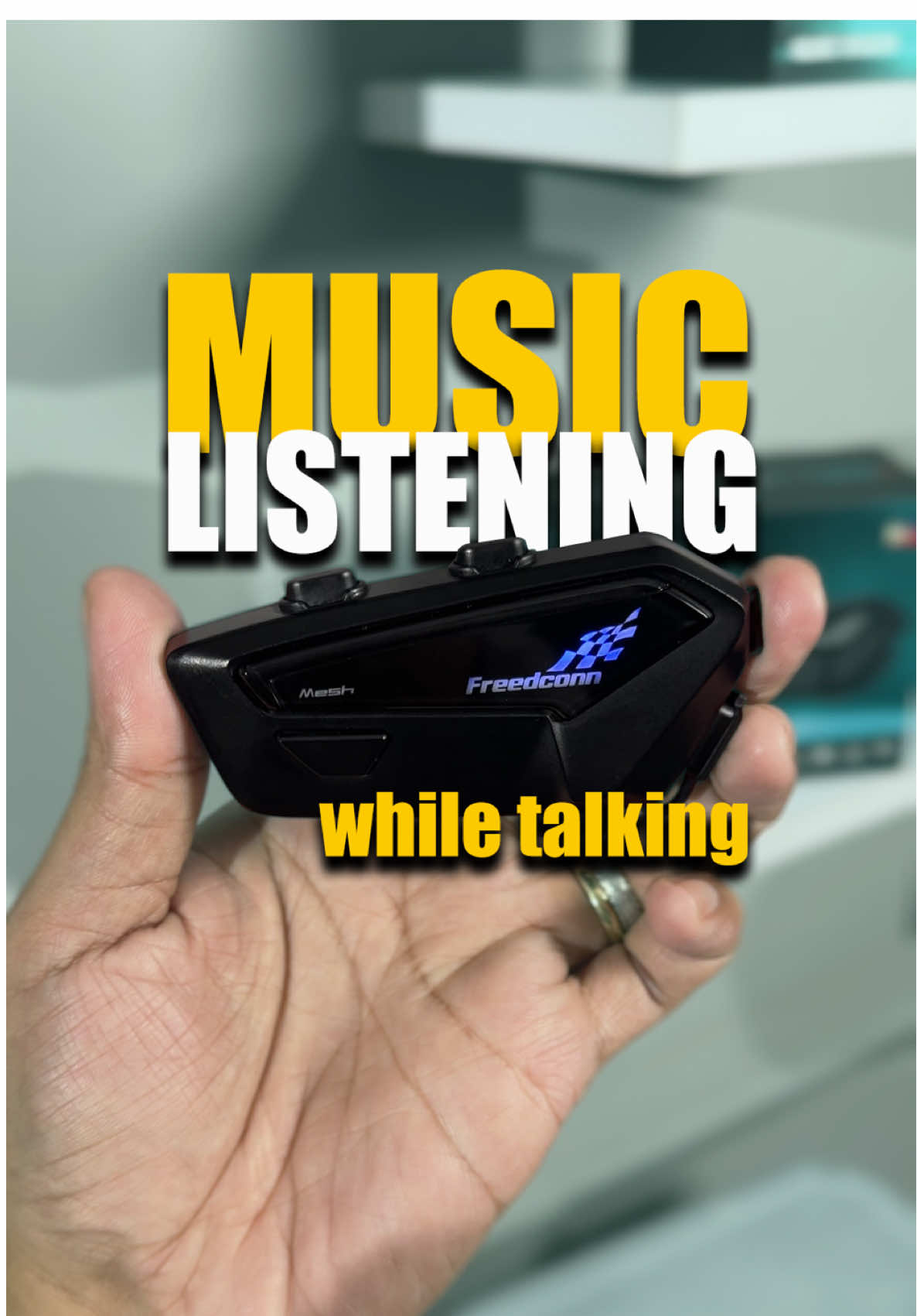 Replying to @chrs.sbd Music listening while on mesh connection for FreedConn Fx Pro #freedconnintercomsph #helmetintercom 