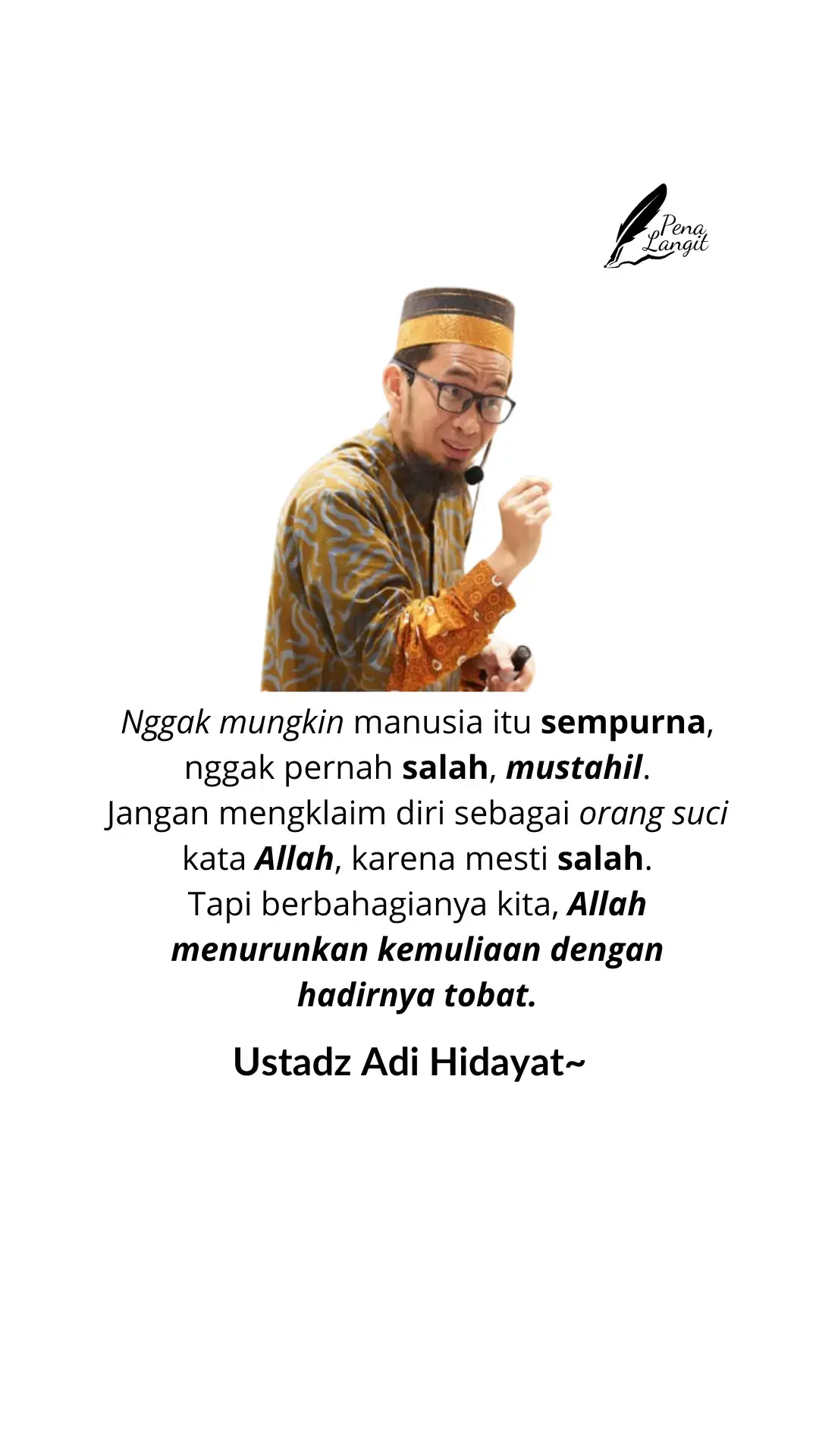 jangan menyerah untuk belajar menjadi baik #dakwah_islam #quotesislam #ustadzadihidayat #foryou #bismillahfyp 