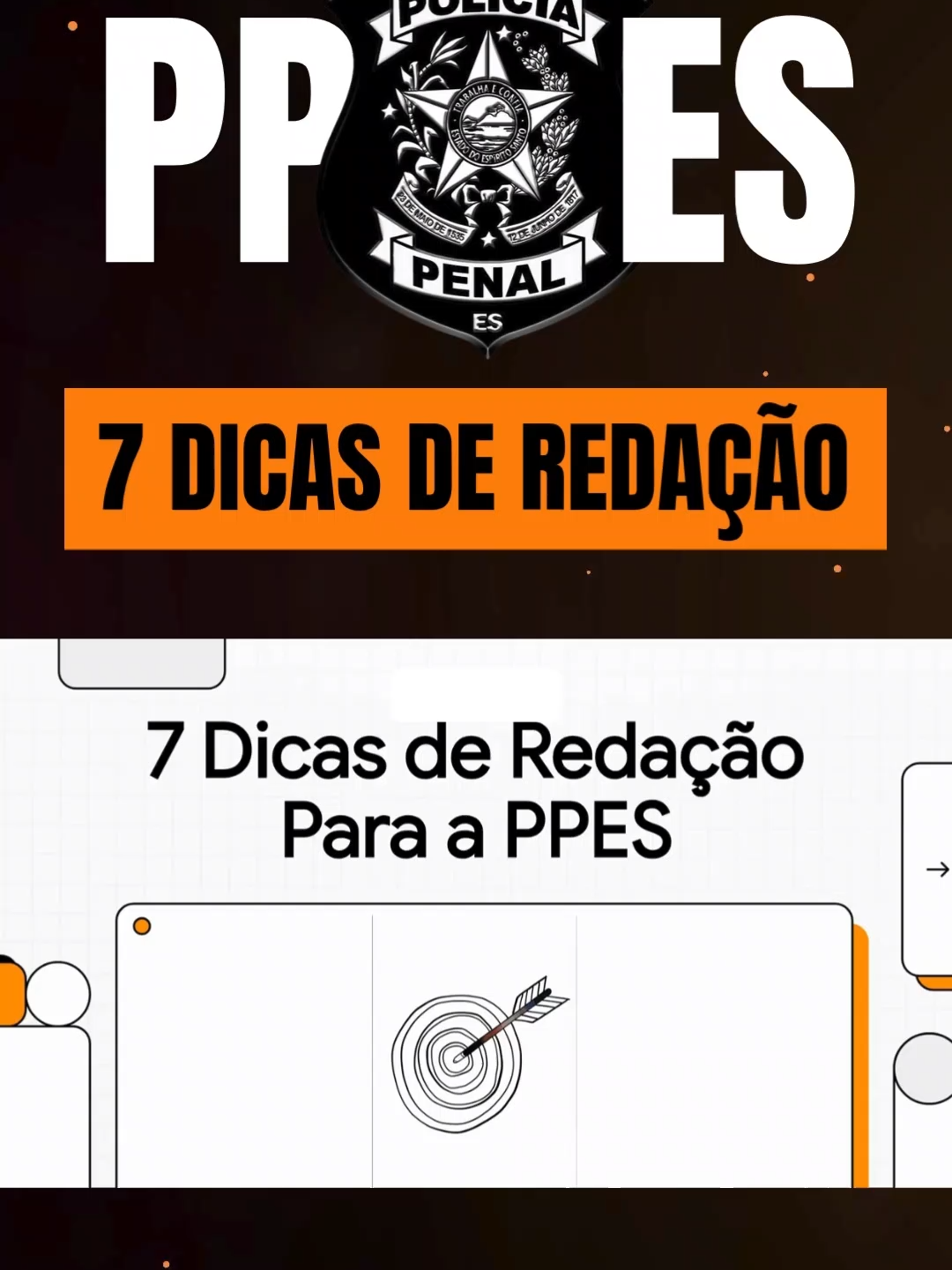 📝 7 DICAS DE REDAÇÃO – PPES 🚨 Quer garantir uma excelente nota na redação da Polícia Penal ES? ⚖️ Preparamos 7 dicas práticas e certeiras pra você não perder ponto e conquistar sua vaga! 💪 Assista, anote tudo e saia na frente na prova! 👊