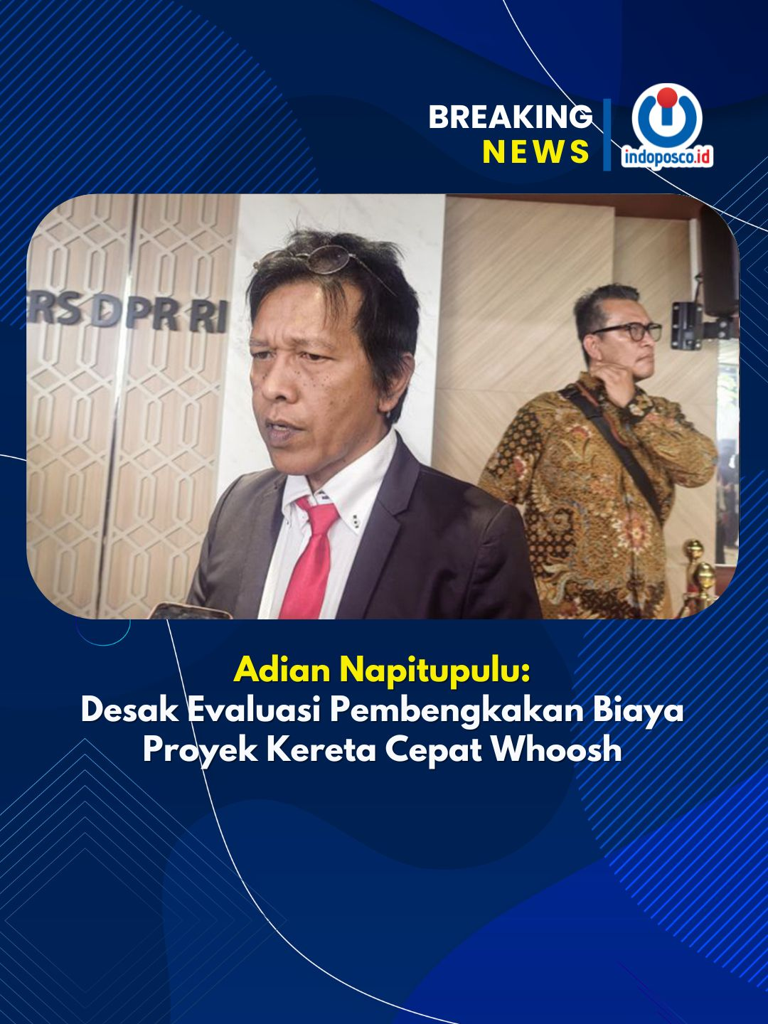 Anggota Komisi V DPR RI Adian Napitupulu menyoroti pembengkakan biaya proyek Kereta Cepat Jakarta–Bandung (Whoosh) dan mendesak agar hal ini dikaji ulang secara menyeluruh. Menurutnya, evaluasi diperlukan untuk mengetahui penyebab lonjakan biaya dan memastikan kejadian serupa tak terulang di proyek-proyek besar lain. Adian juga menilai langkah Menteri Keuangan yang menolak penggunaan APBN untuk membayar utang proyek memiliki dasar kuat, namun tetap harus diikuti dengan transparansi dan audit mendalam. “Yang bagus bukan cuma gagasannya, tapi juga cara merealisasikannya,” tegas Adian. #KeretaCepatWhoosh #AdianNapitupulu #DPRRI #ProyekStrategis #TransparansiAnggaran #Whoosh #JakartaBandung #Infrastruktur #EvaluasiProyek #APBN