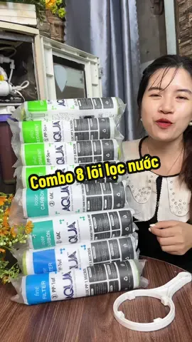 Combo 8 lõi lọc nước aqua#trinhlunglinh3 #loilocnuoc #xuhuongtiktok 